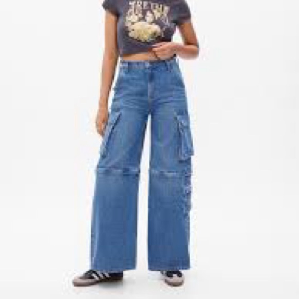GAP sky high baggy cargo jeans